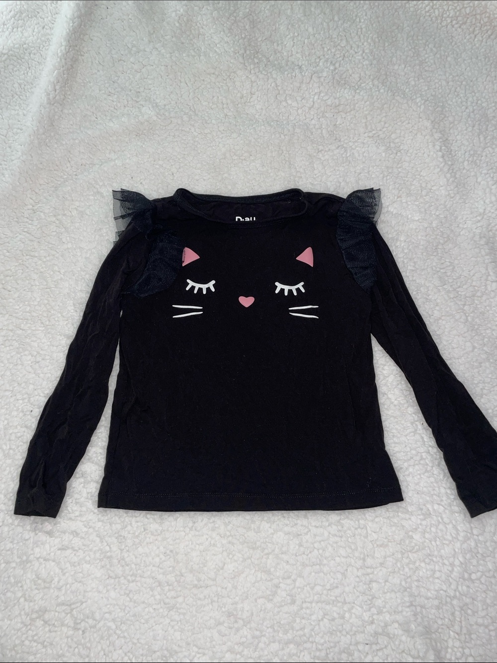 Little Sleepies Kitty Face Tee